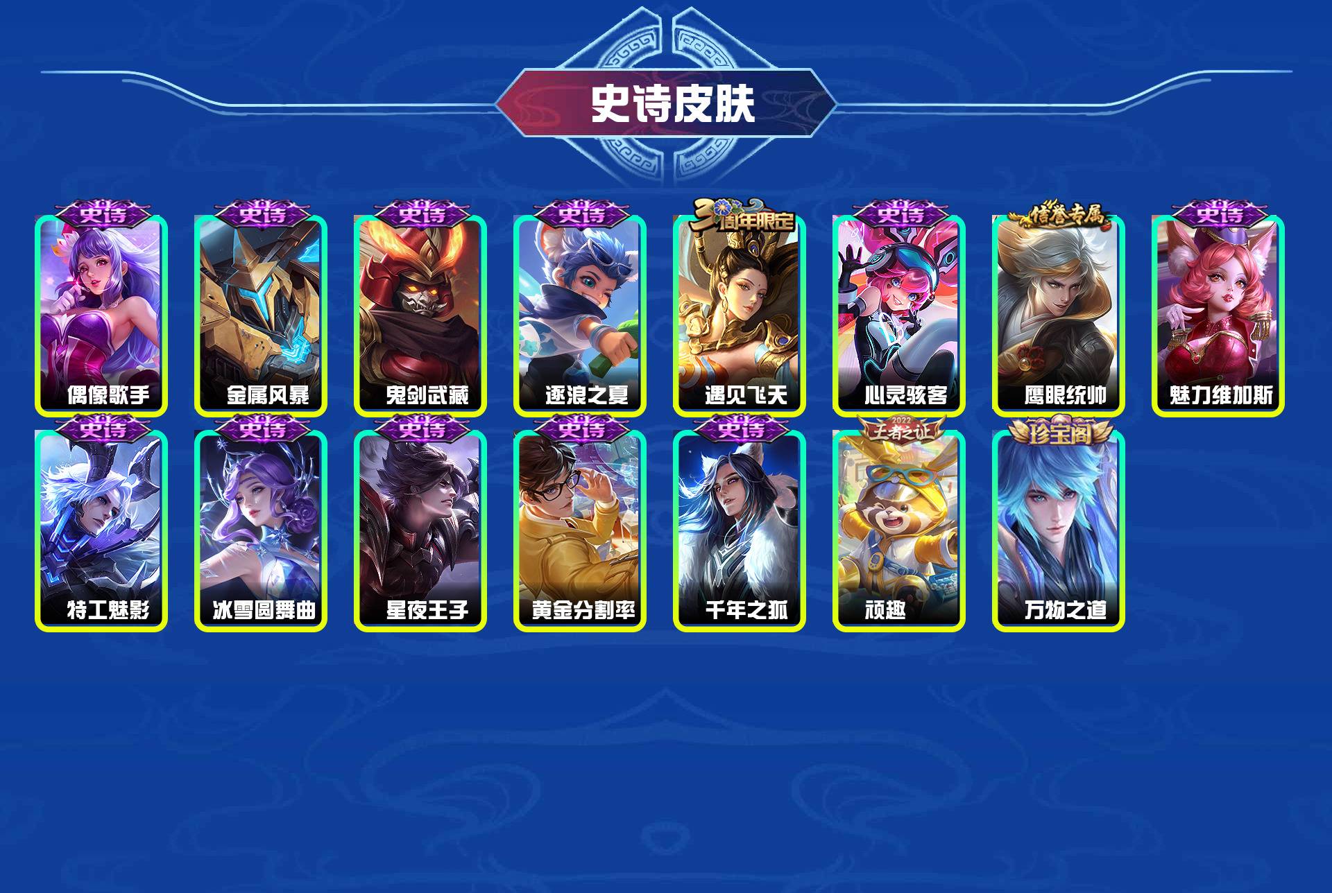 WZYXB3225041王者荣耀账号详情图4 WZYXB3225041王者荣耀账号详情图4