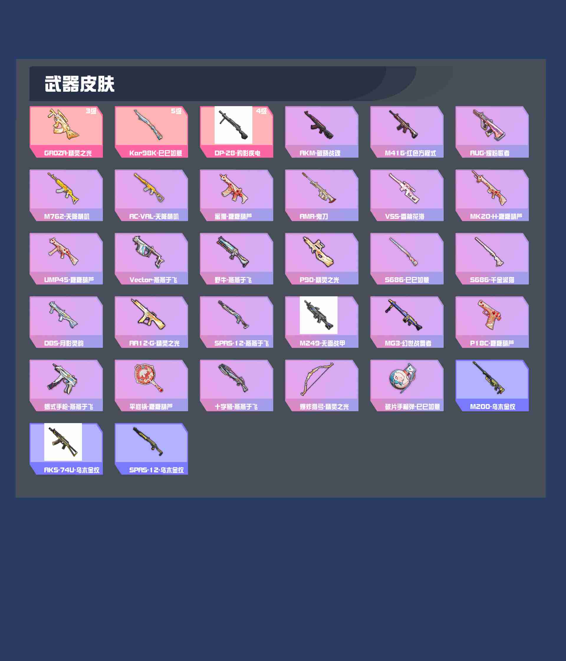 HPYXB3308001和平精英账号详情图3 HPYXB3308001和平精英账号详情图3