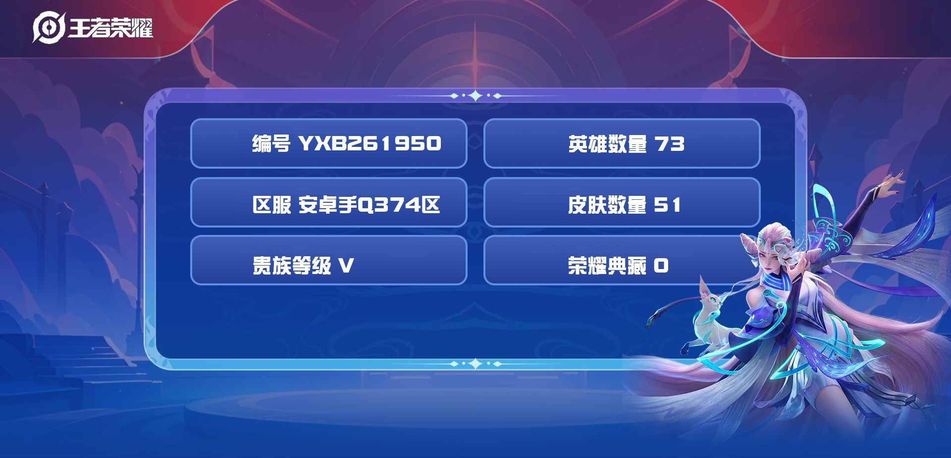 WZYXB3441510王者荣耀账号详情图4