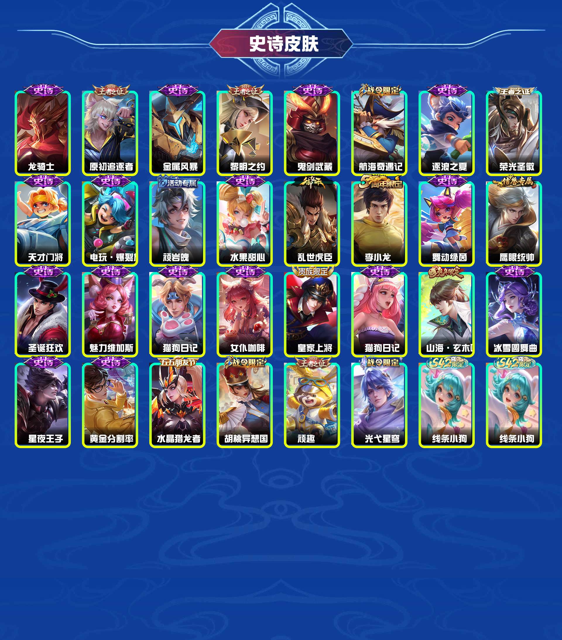 WZYXB481298王者荣耀账号详情图5 WZYXB481298王者荣耀账号详情图5