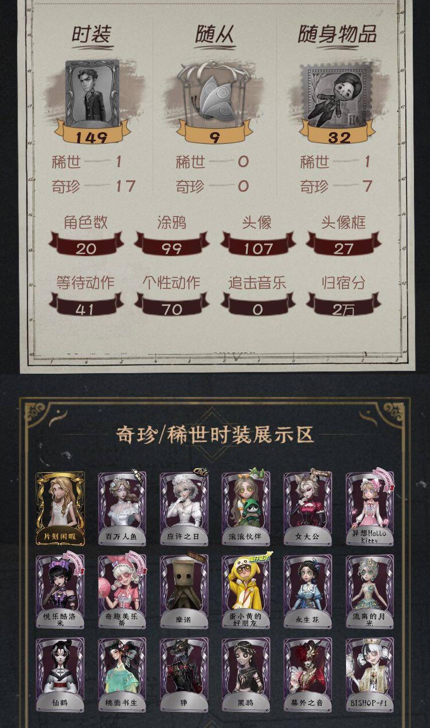 第五人格账号安卓官服手机编号：24358
金皮：片刻闲暇
紫皮：百万人鱼 应许之日 滚滚伙伴 女大公 异想Hello Kitty 悦乐酷洛米 奇趣美乐蒂 摩诺 蛋小黄的好朋友 永生花 流离的月光 仙鹤 桃面书生 狰 黑鸦 幕